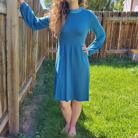 Boden Dresses & Skirts - Elegant Blue Sweater Dress